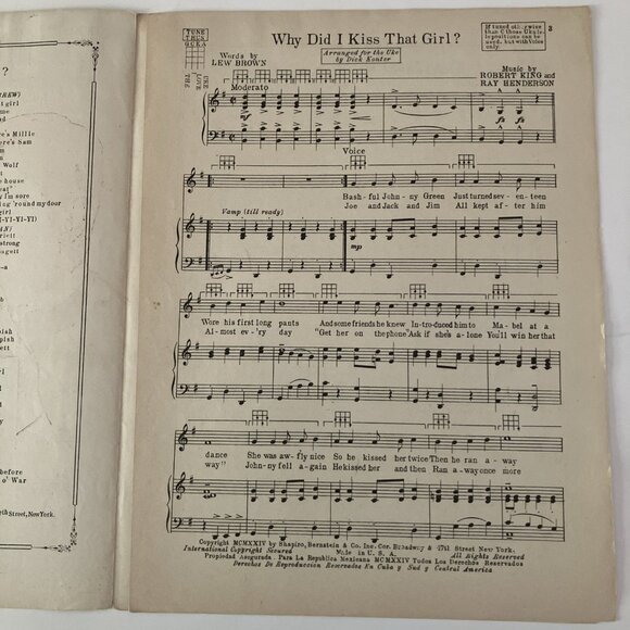 1910s 20s Vintage Sheet Music Lot Ramona, Old Mill Stream, Strutters Ball, jk27 - Picture 15 of 15